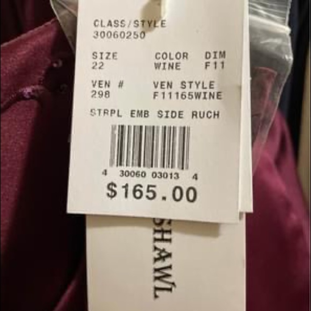 David’s Bridal Bridesmaid Dress strapless